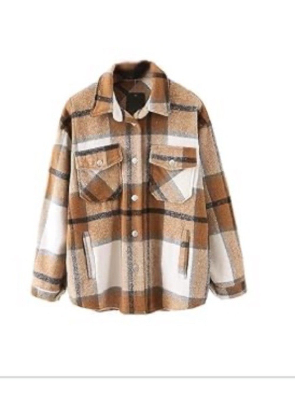 Boxy Plaid Shacket - Picture 4 of 4